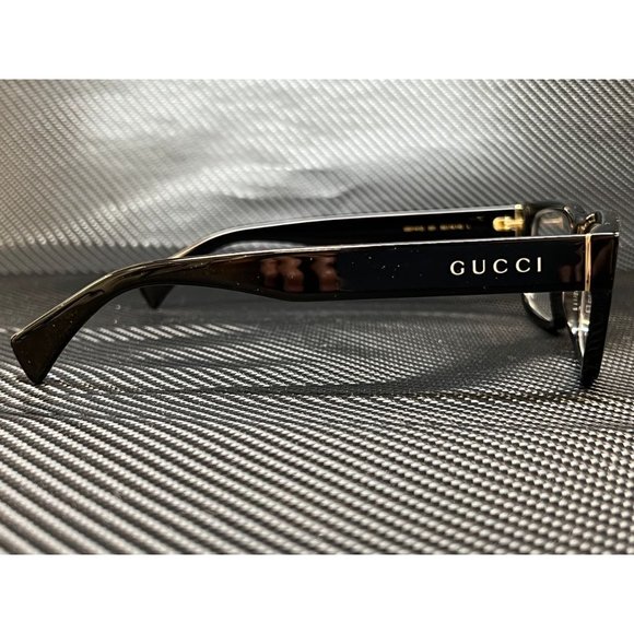 Gucci Black Rectangle 56mm Men Glasses - Picture 2 of 4